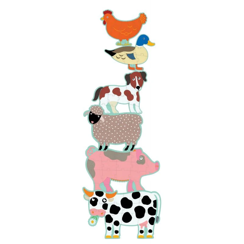 6 Puzzles 3 Ans Honoré Et Ses Amis - Djeco 2 6 Puzzles 3 Ans Honoré Et Ses Amis - Djeco – Image 2