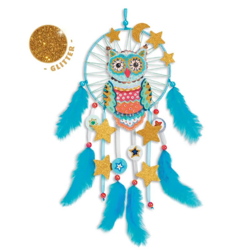 Djeco Attrape Rêves - Golden Chouette - Do It Yourself 1 Djeco Attrape Rêves - Golden Chouette - Do It Yourself