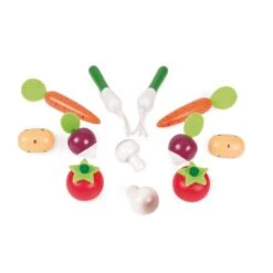 Janod Cagette 12 Légumes En Bois - Dînette En Bois -Enfants Jouets Magasin cagette 12 legumes 2