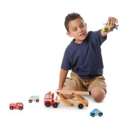 Camion Porte Véhicules D'urgence -Enfants Jouets Magasin camion porte vehicules d urgence 2