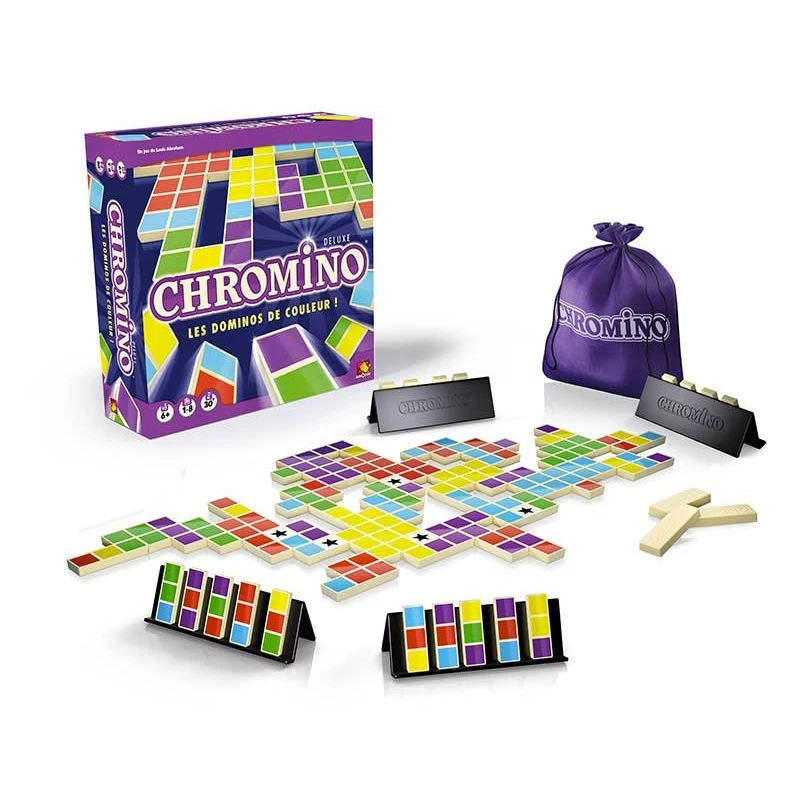 ASMODEE Chromino : Deluxe - Les Dominos En Couleur 2 ASMODEE Chromino : Deluxe - Les Dominos En Couleur – Image 2