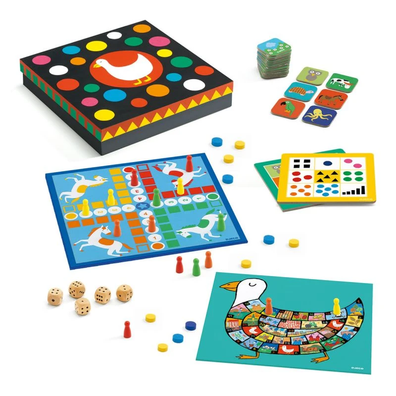 Classic Box 12 Jeux - 4 Ans+ - Djeco 2 Classic Box 12 Jeux - 4 Ans+ - Djeco – Image 2