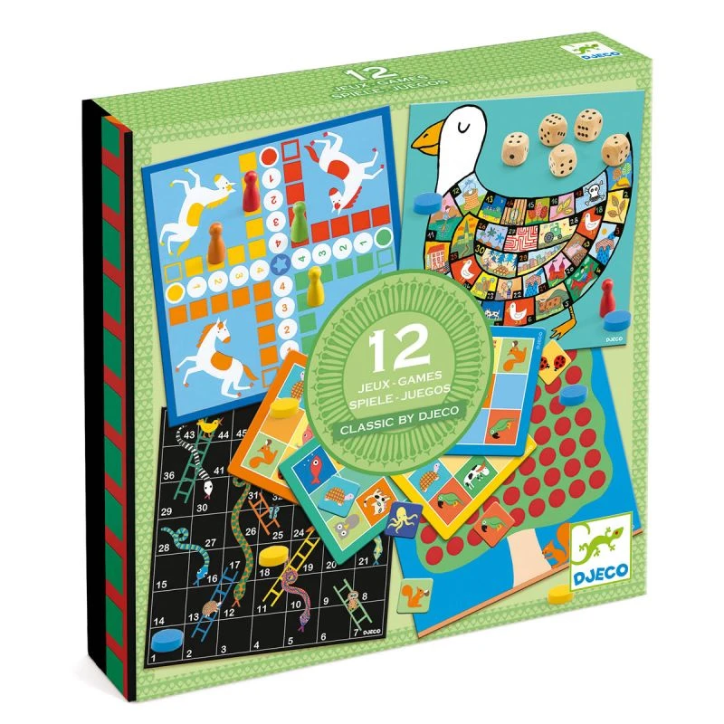 Classic Box 12 Jeux - 4 Ans+ - Djeco 1 Classic Box 12 Jeux - 4 Ans+ - Djeco
