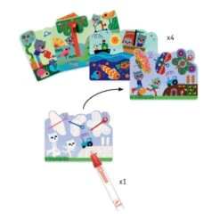 Djeco Coloriage à L'eau - Caché Dans Le Jardin 5 Djeco Coloriage à L'eau - Caché Dans Le Jardin -Enfants Jouets Magasin coloriage a l eau cache dans le jardin 2