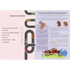 Construis La Voiture 3D + Histoire De L'automobile - Livre + Maquette -Enfants Jouets Magasin construis la voiture 3d livre maquette 2
