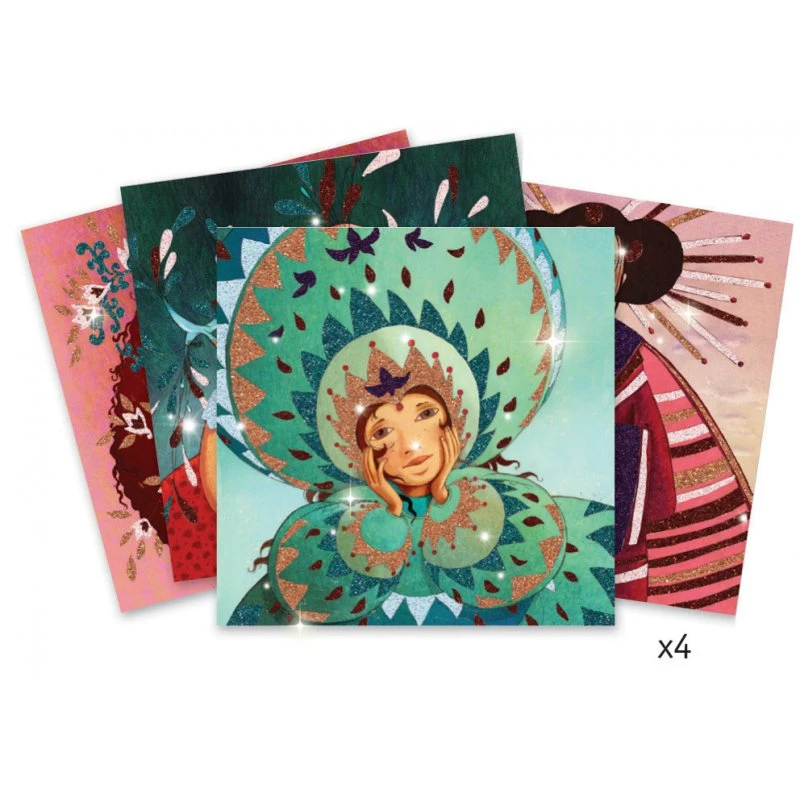 Djeco D'ors Et De Soies - Tableaux à Pailleter 2 Djeco D'ors Et De Soies - Tableaux à Pailleter – Image 2