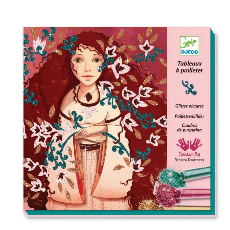 Djeco D'ors Et De Soies - Tableaux à Pailleter 1 Djeco D'ors Et De Soies - Tableaux à Pailleter