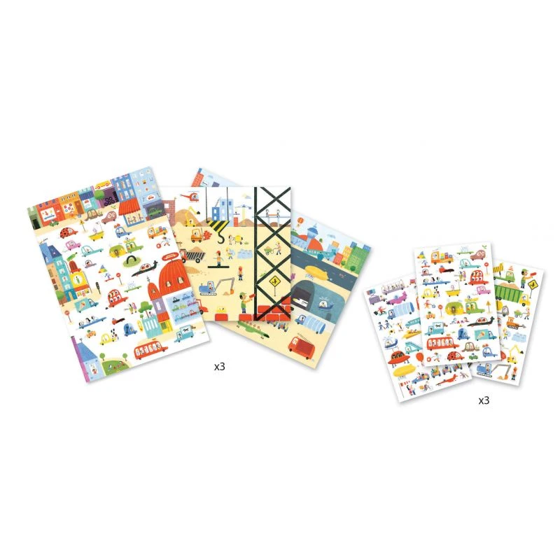 Décalcomanie Djeco Tous Au Volant! 2 Décalcomanie Djeco Tous Au Volant! – Image 2