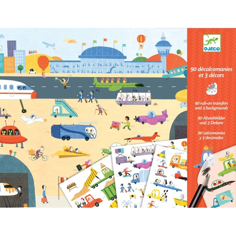 Décalcomanie Djeco Tous Au Volant! 1 Décalcomanie Djeco Tous Au Volant!