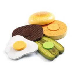 Djeco Dînette Hamburgers Kelly & Johnny -Enfants Jouets Magasin dinette hamburgers kelly johnny 2