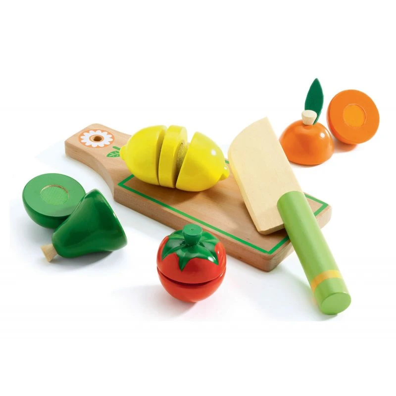 Fruits Et Légumes à Couper - Dinette En Bois Djeco 1 Fruits Et Légumes à Couper - Dinette En Bois Djeco