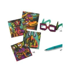 Djeco Funny Freaks - Coloriage Avec Effets 3D -Enfants Jouets Magasin funny freaks effets 3d 2