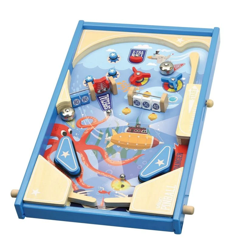 Grand Flipper En Bois Vilac - Sous La Mer 1 Grand Flipper En Bois Vilac - Sous La Mer