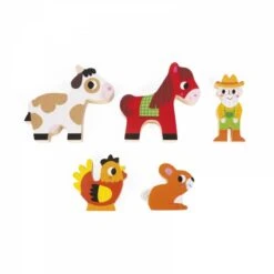 Janod Jouet à Empiler Multikub Ferme -Enfants Jouets Magasin jouet a empiler multikub ferme 3