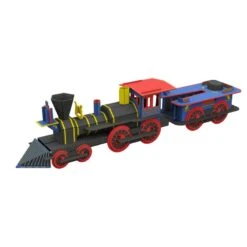 La Locomotive 3D + Histoire Des Trains - Livre + Maquette -Enfants Jouets Magasin la locomotive 3d livre maquette 2