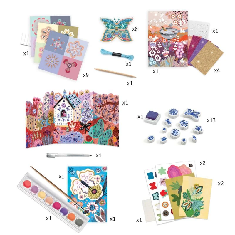 Djeco Le Jardin De Fleurs - Coffret Multi-activités 2 Djeco Le Jardin De Fleurs - Coffret Multi-activités – Image 2
