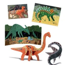 Djeco Le Monde Des Dinosaures - Coffret Multi-activités -Enfants Jouets Magasin le monde des dinosaures coffret multi activites 2