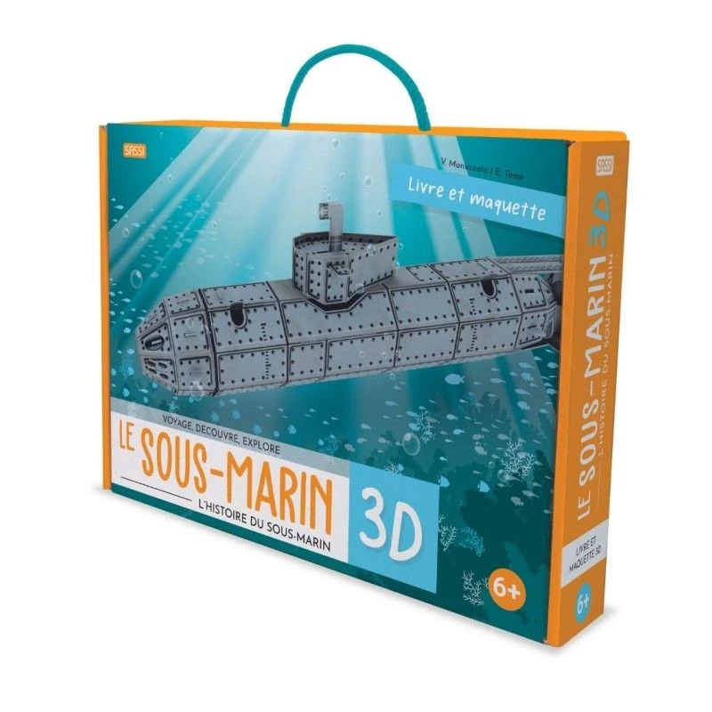 Le Sous-marin 3D - Livre + Maquette 1 Le Sous-marin 3D - Livre + Maquette