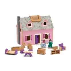 Maison De Poupée Complète Pliable Et Transportable 7 Maison De Poupée Complète Pliable Et Transportable -Enfants Jouets Magasin maison de poupee pliable et transportable 2