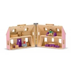 Maison De Poupée Complète Pliable Et Transportable 8 Maison De Poupée Complète Pliable Et Transportable -Enfants Jouets Magasin maison de poupee pliable et transportable 3