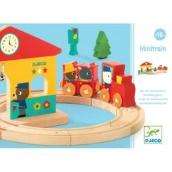 Minitrain Circuit De Train En Bois Djeco Dès 18 Mois