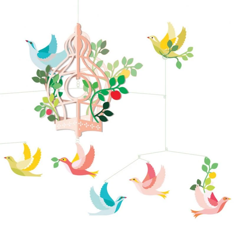 Djeco Mobile Cage Aux Oiseaux 1 Djeco Mobile Cage Aux Oiseaux