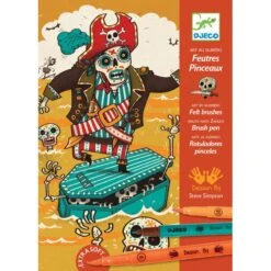 Djeco Mort De Trouille - Feutres Pinceaux -Enfants Jouets Magasin mort de trouille feutres pinceaux 5