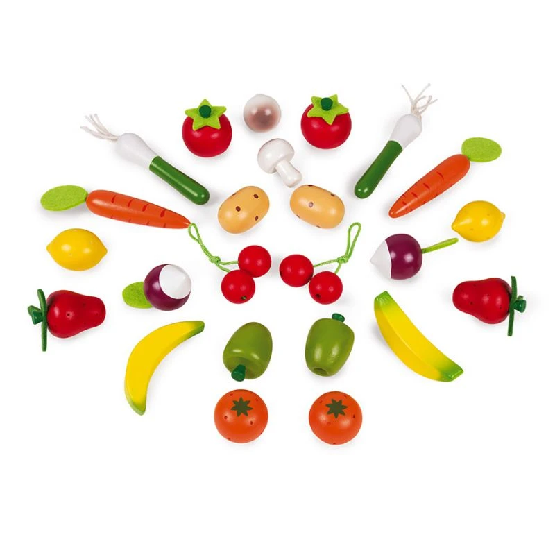 Janod Panier De 24 Fruits Et Légumes En Bois 2 Janod Panier De 24 Fruits Et Légumes En Bois – Image 2