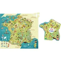 Vilac Puzzle Carte Des Merveilles De France 300 Pièces 9 Vilac Puzzle Carte Des Merveilles De France 300 Pièces -Enfants Jouets Magasin puzzle carte des merveilles de france 300 pieces 2