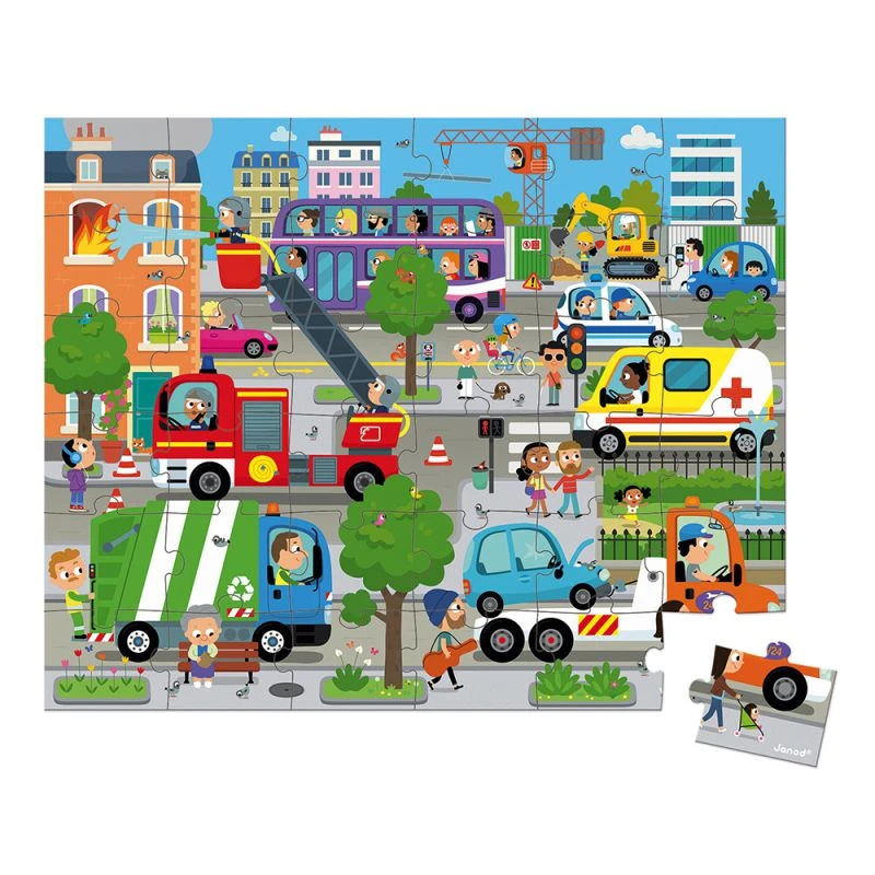 Janod Puzzle City 4 Ans 36 Pièces 2 Janod Puzzle City 4 Ans 36 Pièces – Image 2