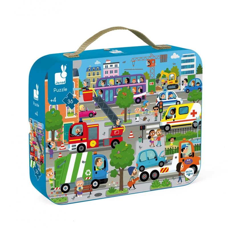 Janod Puzzle City 4 Ans 36 Pièces 1 Janod Puzzle City 4 Ans 36 Pièces