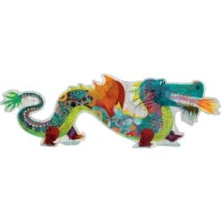 Djeco Puzzle Géant Léon Le Dragon 58 Pièces