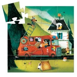 Puzzle Djeco 3 Ans Le Camion De Pompier 16 Pièces 5 Puzzle Djeco 3 Ans Le Camion De Pompier 16 Pièces -Enfants Jouets Magasin puzzle le camion de pompier djeco 2