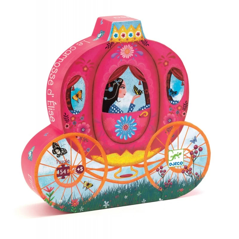 Puzzle Djeco 5 Ans Le Carrosse D'Elise 54 Pièces 2 Puzzle Djeco 5 Ans Le Carrosse D'Elise 54 Pièces – Image 2