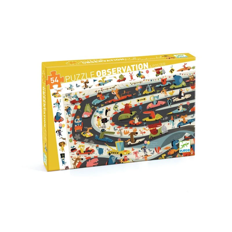 Puzzle D'observation Rallye Automobile 54 Pièces Djeco - 4 Ans 2 Puzzle D'observation Rallye Automobile 54 Pièces Djeco - 4 Ans – Image 2