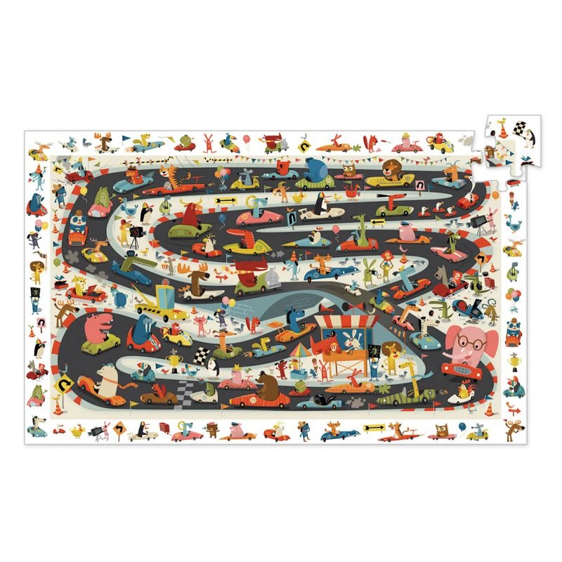 Puzzle D'observation Rallye Automobile 54 Pièces Djeco - 4 Ans 1 Puzzle D'observation Rallye Automobile 54 Pièces Djeco - 4 Ans