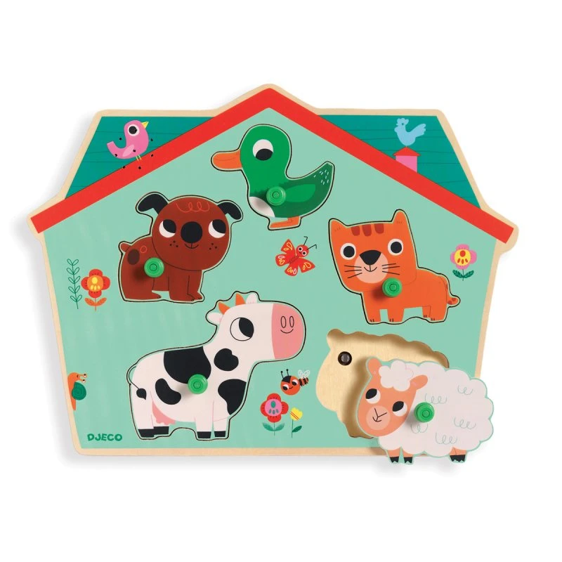 Djeco Puzzle Sonore Animaux De La Ferme Ouaf Woof 1 Djeco Puzzle Sonore Animaux De La Ferme Ouaf Woof
