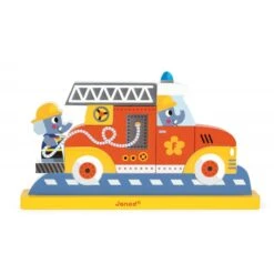 Janod Puzzle Vertical Magnétique Pompiers -Enfants Jouets Magasin puzzle vertical magnetique pompiers 2