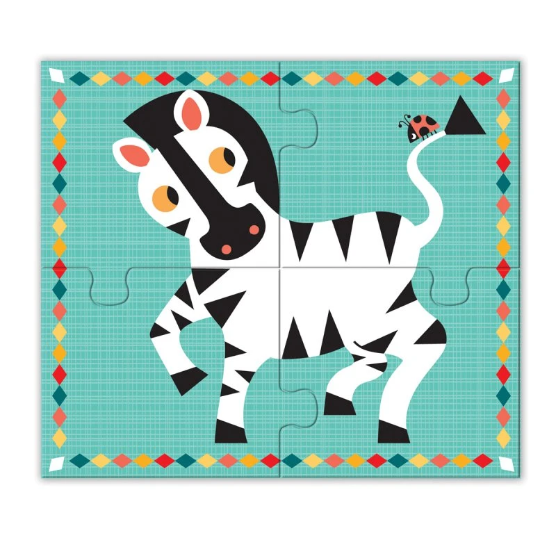 Djeco Rigolo N'co - 4 Puzzles 2 Ans 4 Pièces 6 Djeco Rigolo N'co - 4 Puzzles 2 Ans 4 Pièces – Image 6