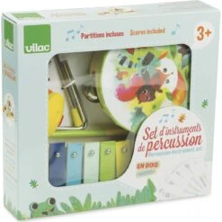 Vilac Set D'instruments De Musique Woodland -Enfants Jouets Magasin set instruments de musique woodland 2