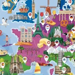 Voyage, Découvre, Explore L'Europe - Puzzle + Livre -Enfants Jouets Magasin voyage decouvre explore l europe puzzle livre 2